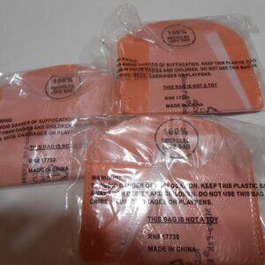 NEW 3 coral color A NEW DAY slim credit card holders case pouch faux leather ✨